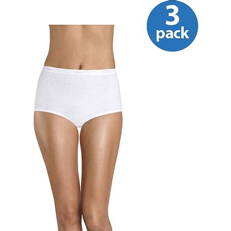 Hanes Hanes Women S Assorted Cotton Brief Panties 3 Pack Walmart