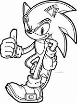 Sonic Coloring Hedgehog Pages Color sketch template