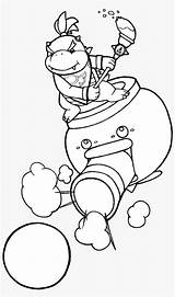 Bowser Coloring Pages Jr Clown Seekpng sketch template