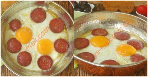 sucuklu yumurta tarifi nasil yapilir resimli yemek tarifleri
