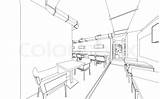 Restaurant Drawing Interior 3d Getdrawings Drawings sketch template