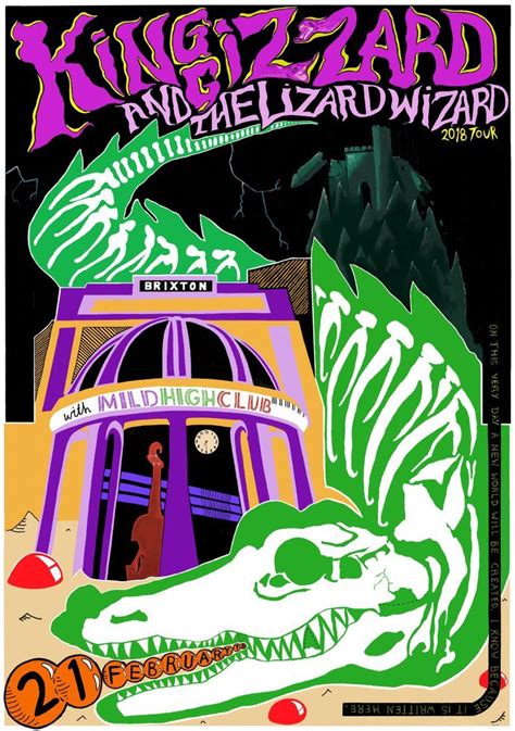 King Gizzard And The Lizard Wizard 2018 Tour Poster