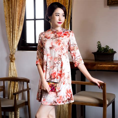 fengmeisi women cheongsam short qipao modern chinese traditional dress