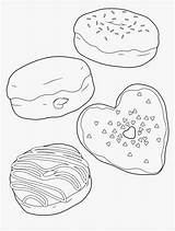 Donut Doughnuts Oages Adults Coloring Color Kindpng sketch template
