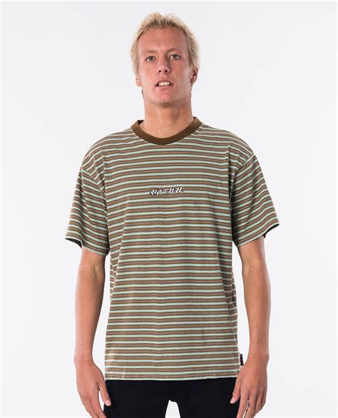 rip curl re issue yarn dye stripe ozmosis t shirts and polos