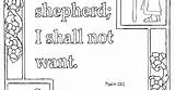 Psalm Shepherd sketch template