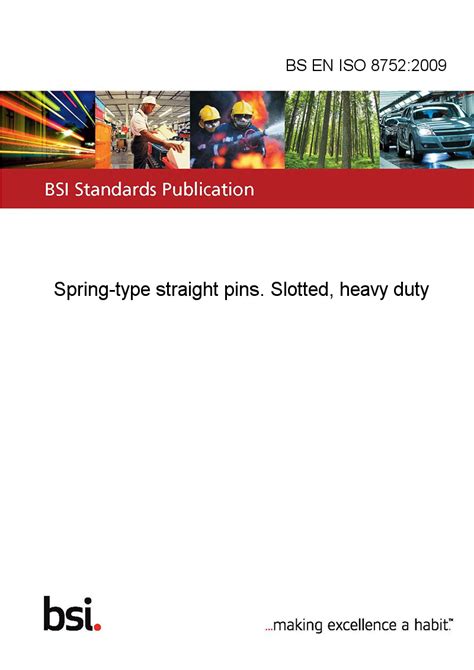 bs en iso  spring type straight pins slotted heavy duty