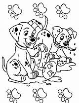 Coloring Pages Dalmatian Dalmatians Puppy Puppies Dalmation Getcolorings Getdrawings Printable Colorings sketch template