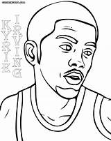 Coloring Nba Irving Kyrie Pages Sheets Drawing Players Getdrawings sketch template