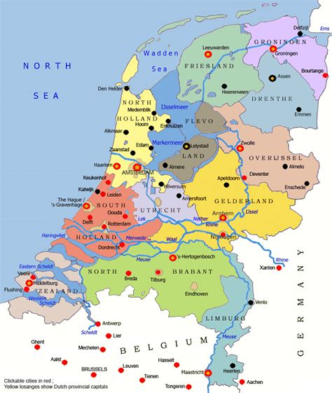 Tourist Map Of The Netherlands Netherlands Map Netherlands Holland