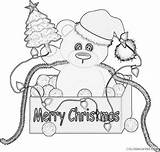 Bear Coloring Christmas Coloring4free Related Posts sketch template