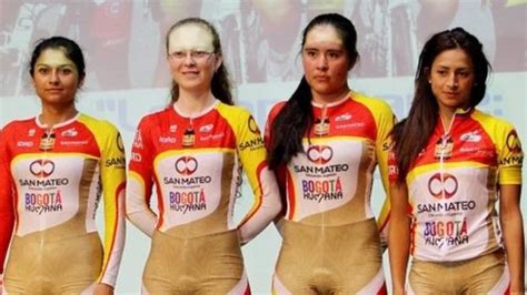 naked team cycling kit defended by colombian rider bbc