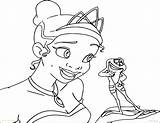 Frog Princess Coloring Pages Getcolorings Disney Printable Color sketch template