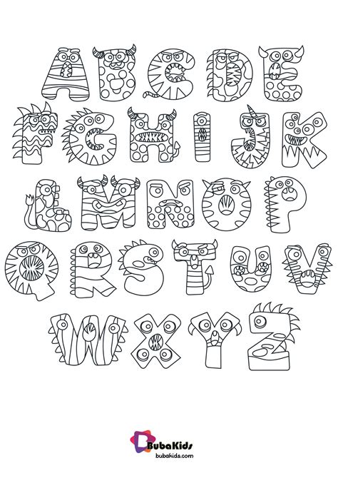 halloween preschool alphabet coloring page bubakidscom