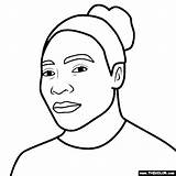 Serena Williams Coloring Pages sketch template