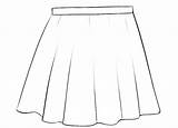 Skirt Coloring sketch template