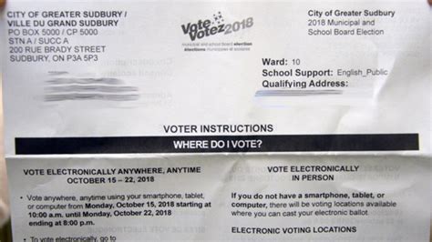 received  voter information letter  sudburycom