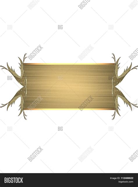 gold  plate image photo  trial bigstock