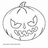 Lantern Jack Coloring Evil Pages Halloween Color Own Index Kids sketch template
