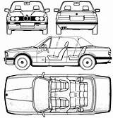 Bmw E30 Blueprints Series 1988 Cabriolet Car Tattoo Getting sketch template