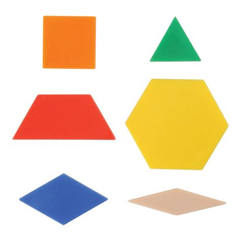 pattern blocks   variety  shapes  pieces