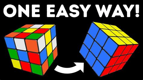 solve   rubiks cube   time  easiest tutorial youtube