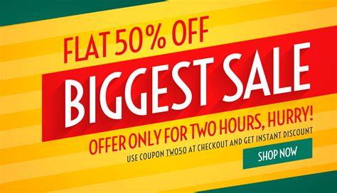 biggest sale offers  discount banner template  promotion