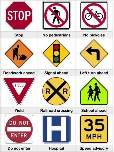road traffic safety signs  kids  printable worksheets  kids