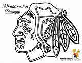 Nhl Chicago Logo Blackhawks Hockey Coloring Azcoloring sketch template