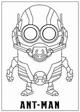 Ant Man Coloring Pages Printables Kids sketch template