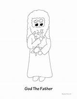 Father God Coloring Sheet November Posted Size sketch template