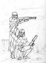 Clone Troopers Coloring Trooper Pages Phase Deviantart Soldiers Fictional Adventures Action sketch template