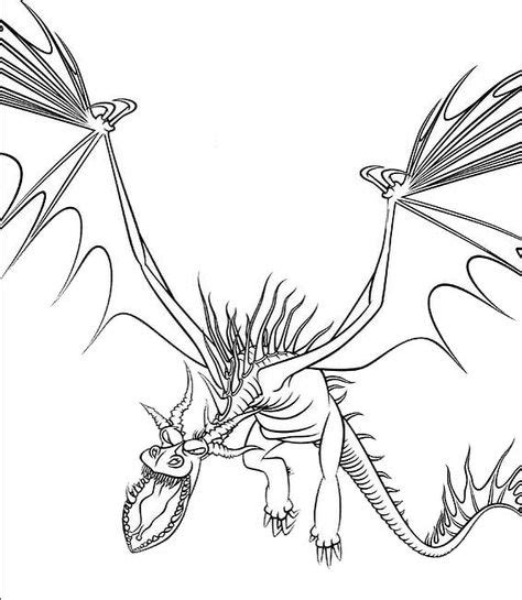 monstrous nightmare dragon coloring page  train  dragon