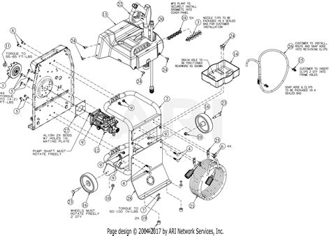 troy bilt aadaaa flex power washer  parts diagram  general assembly