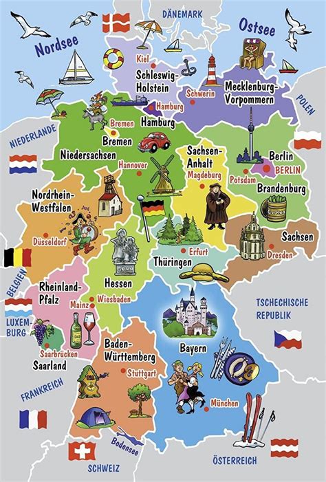 germany landmarks map