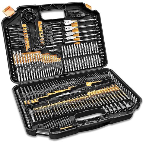 pcs hss drill bit set screwdriver bits  storage case diy wood metal sale banggoodcom