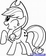 Pony Little Applejack Coloring Draw Drawing Pages Step Dragoart Cartoon Mlp Colouring Friendship Magic Princess Sheets Drawings Easy Clipart Twilight sketch template