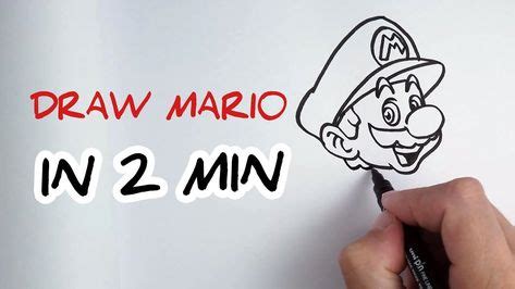 tutorial video   draw mario step  step howtodraw mario nintendo mariobros
