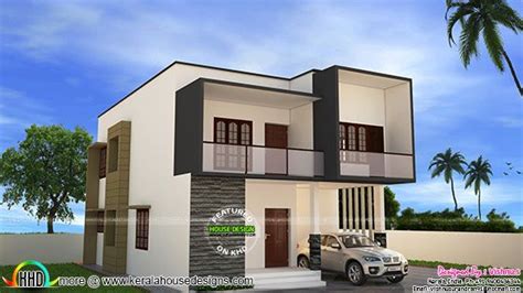 simple modern house  vishnu  kerala home design  floor plans  house designs