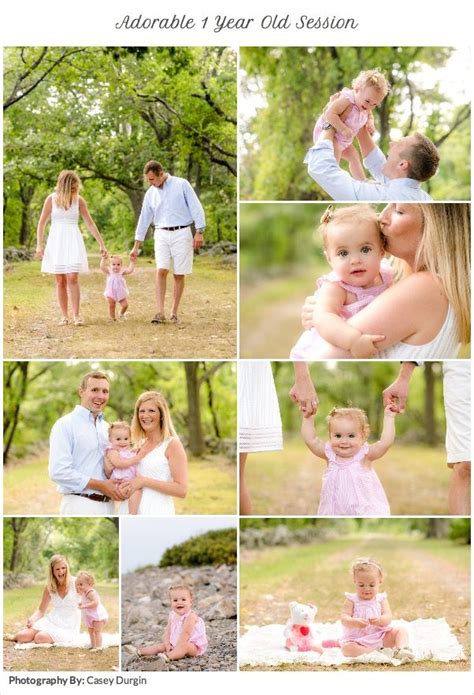 adorable 1 year old session with mom and dad little regan is so cute in