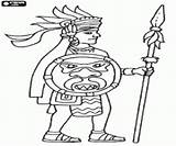 Coloring Huitzilopochtli Aztec Warrior Aztecas Printable Designlooter Empire Weapons 2kb 250px Choose Board sketch template