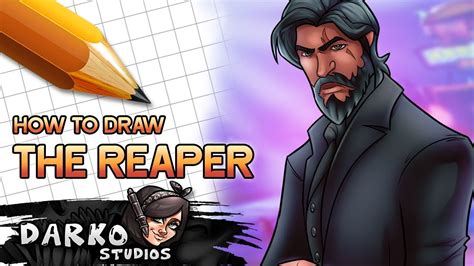 draw  reaper  fortnite drawing fortnite characters easy