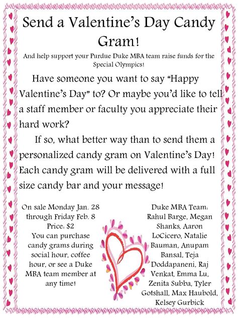 candy gram order form google search candy grams high school