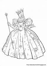 Coloring Wizard Oz Witch Pages Kids Scarlet Color Glinda Wicked Printable Dorothy Drawing Good Print Sheets West Book Glenda Munchkins sketch template