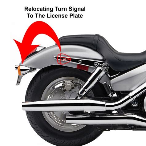 chrome universal turn signal relocation kit motorcycle house uk