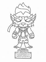 Fortnite Coloring Pages Skin Printable Color Print Chibi Sheets Boys Kids Skins Colouring Battle Season Werewolf Dire King Games Click sketch template