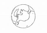 Coloring Earth sketch template