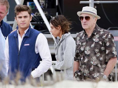 why is robert de niro s thumb up zac efron s butt see the photo e news