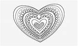 Mandala Heart Zentangle Nicepng sketch template