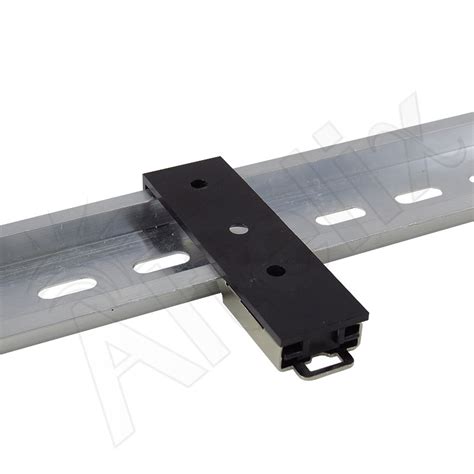 mm wide spring loaded clamp type din rail mounting clip  mm top hat rail altelix